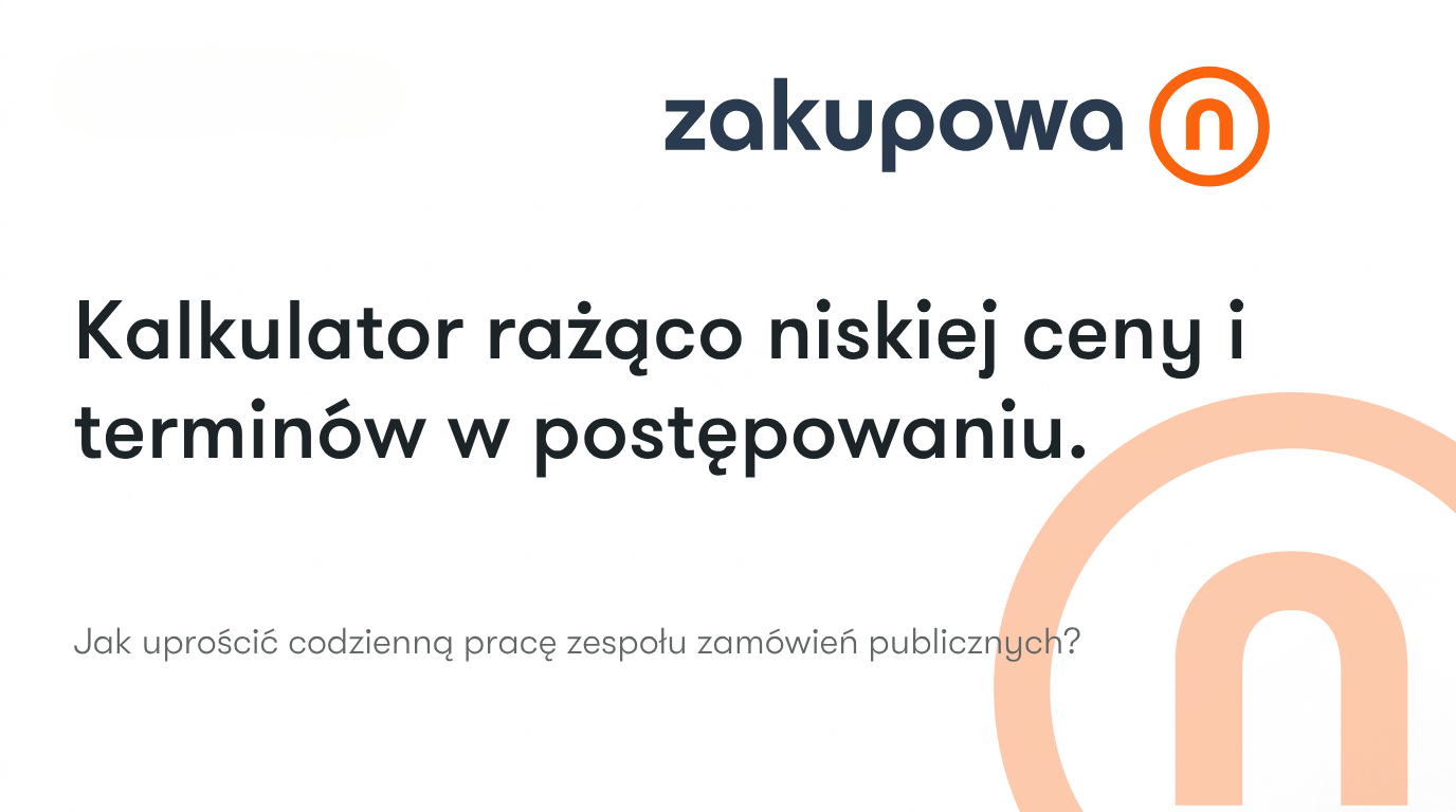 Kalkulator rażąco niskiej ceny i terminy